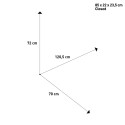Opvouwbare tafel 120,5x70 camping Titanium Quadra Compack 4 Brunner Voorraad