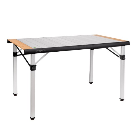 Opvouwbare kampeertafel 120,5x70 aluminium hout Quadra Tropic 4 Brunner Aanbieding