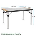 Table de camping 120.5x70 pliante en aluminium bois Quadra Tropic 4 Brunner Modèle