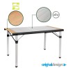 Opvouwbare kampeertafel 120,5x70 aluminium hout Quadra Tropic 4 Brunner Kortingen