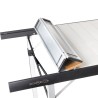 Opvouwbare campingtafel aluminium blad hout 146x70 Quadra Tropic 6 Brunner Verkoop