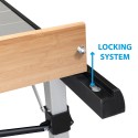 Opvouwbare campingtafel aluminium blad hout 146x70 Quadra Tropic 6 Brunner Aanbod
