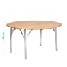Opvouwbare ronde tafel Ø 90 voor camping en tuin Camperking R Brunner Afmetingen