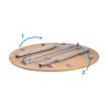 Opvouwbare ronde tafel Ø 90 voor camping en tuin Camperking R Brunner Kortingen