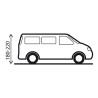 Universele vrijstaande voortent voor auto minibus Albatros Brunner Kortingen
