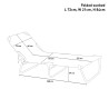 Set van 2 opvouwbare aluminium ligbedden Seychelles 