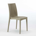 Witte vierkante salontafel 90x90 cm met 4 gekleurde stoelen Bistrot Love Kosten