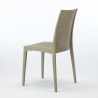 Witte vierkante salontafel 90x90 cm met 4 gekleurde stoelen Bistrot Love Aankoop
