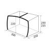 Opblaasbare luifel parasol caravan Skia 300 Aerocamping Brunner Catalogus