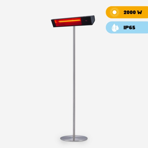 Radiateur infrarouge sur pied 2000W avec support extérieur Karst High Promotion