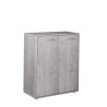 Armoire d'entrée bureau mobile salon 2 portes avec étagère Point Offre