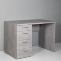 Bureau moderne 4 tiroirs smartworking gris KimDesk GS Remises
