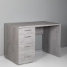Bureau moderne 4 tiroirs télétravail gris KimDesk GS Remises