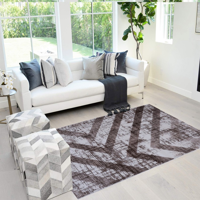 Wit-bruine rechthoekige design vloerkleed geometrisch Double MAR010 Aanbieding Wit-bruine rechthoekige design vloerkleed geometrisch Double MAR010 Aanbieding