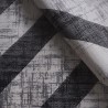 Tapis design géométrique moderne rectangulaire gris noir Double GRI008 Offre