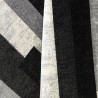 Tapis moderne à poils courts au design géométrique gris blanc noir GRI224 Offre