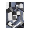 Tapis rectangulaire de style géométrique pour salon design moderne BLU019 Vente