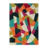 Tapis rectangulaire à poils courts avec motif géométrique multicolore MUL433 Vente