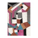 Tapis de salon moderne rectangulaire géométrique multicolore MUL435 Vente
