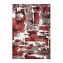 Tapis rectangulaire moderne coloré rouge gris blanc MUL439 Vente