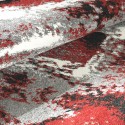 Tapis rectangulaire moderne coloré rouge gris blanc MUL439 Offre