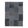 Tapis moderne bleu rectangulaire salle à manger chambre à coucher TUBL01 Vente