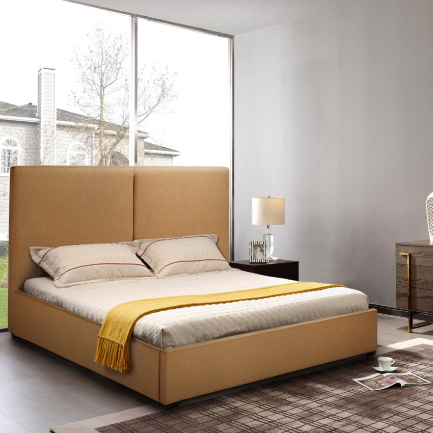 Frans queensize bed in stof met lattenbodem 120x190 cm Montreux Keuze Frans queensize bed in stof met lattenbodem 120x190 cm Montreux Keuze