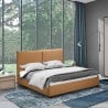 Tweepersoons bed van stof met lattenbodem 160x190 cm Montreux King Model