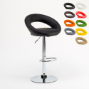 Tabouret de bar cuisine industriel pivotant réglable en hauteur repose-pieds Chicago Choix