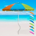 Parasol de plage aluminium leger visser protection uv GiraFacile 200 cm Afrodite 