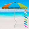 Parasol de plage aluminium leger visser protection uv GiraFacile 200 cm Afrodite 