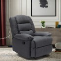 Fauteuil relax inclinable avec repose-pieds en tissu Sofia Offre