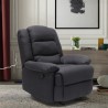 Fauteuil relax inclinable avec repose-pieds en tissu Sofia 