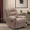 Fauteuil relax inclinable avec repose-pieds en tissu Sofia Dimensions