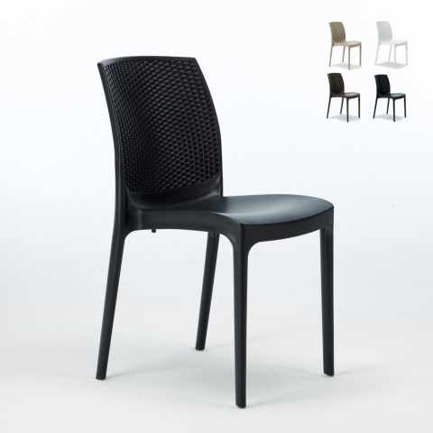 Grand Soleil Stoelen in polyrattan resin.Ideaal voor cafès ijssalons restaurants Boheme Aanbieding