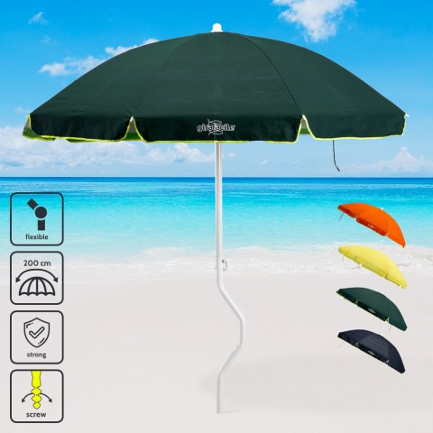 Parasol de plage GiraFacile 200 cm coton pêche Artemide Promotion