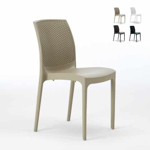 Grand Soleil Plastic polyrattan stoelen. Voorraad aanbod 20 stuks Boheme Aanbieding