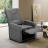 Stoffen relaxstoel met voetsteun Anna Model