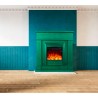 Cheminée électrique avec cadre en bois poêle basse consommation 1500W Lipari Achat