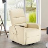 Fauteuil relax électrique inclinable avec releveur en similicuir Elizabeth Design 