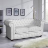 Canapé 2 places en similicuir Capitonné Design Chesterfield 