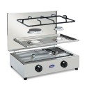 RVS gasfornuis 2-pits LPG aardgas 200ACCGPS CF Parker Voorraad