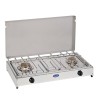Réchaud à gaz de camping 2 brûleurs avec couvercle 5522G CF Parker Promotion