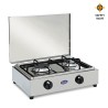 RVS gasfornuis 2-pits LPG aardgas 200ACCGPS CF Parker Aanbieding