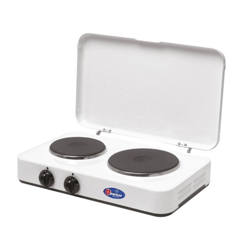 Elektrisch Kooktoestel voor Camping 2 Branders Deksel 5322PBC CF Parker Aanbieding