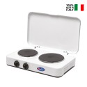 Réchaud de camping électrique 2 plaques avec couvercle 5322PBC CF Parker Vente