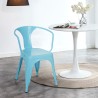 chaise de cuisine et bar industriel de style avec accoudoirs en acier steel arm Achat