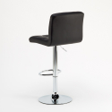 Tabouret de bar cuisine fixe pivotant réglable dossier repose-pied Atlanta 