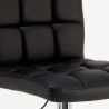 Tabouret de bar cuisine fixe pivotant réglable dossier repose-pied Atlanta 