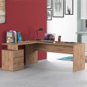 Bureau d'angle moderne en bois avec 3 tiroirs New Selina WD Promotion